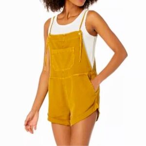 BILLABONG Wild Pursuit Short Overalls - in Sunset Gold, size L